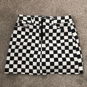 CHECKER BOARD SKIRT